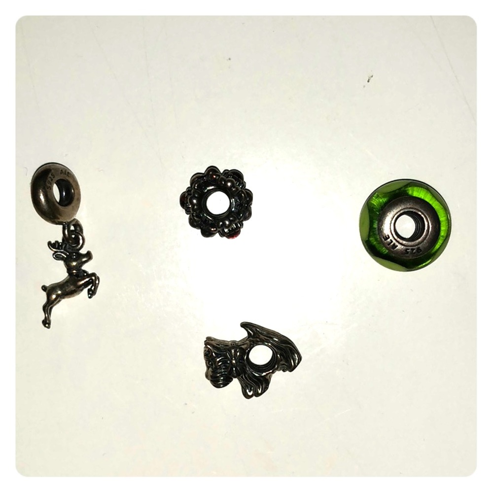 4 charms for pandora bracelets